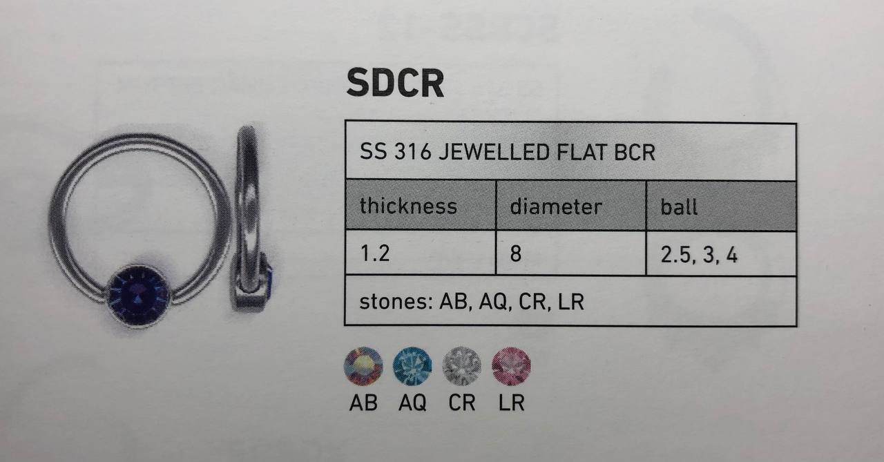 JEWELLED FLAT BCR