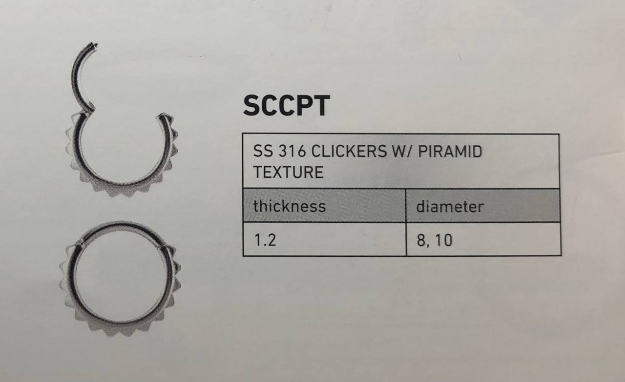 CLICKERS W/ PIRAMID TEXTURE