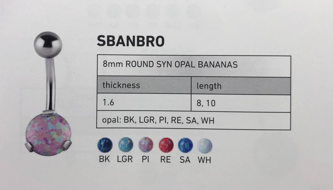 ROUND SYN OPAL BANANAS