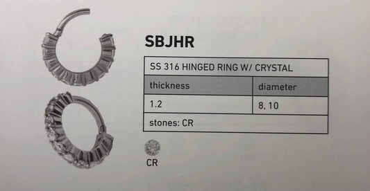 HINGED RING W/CRISTAL