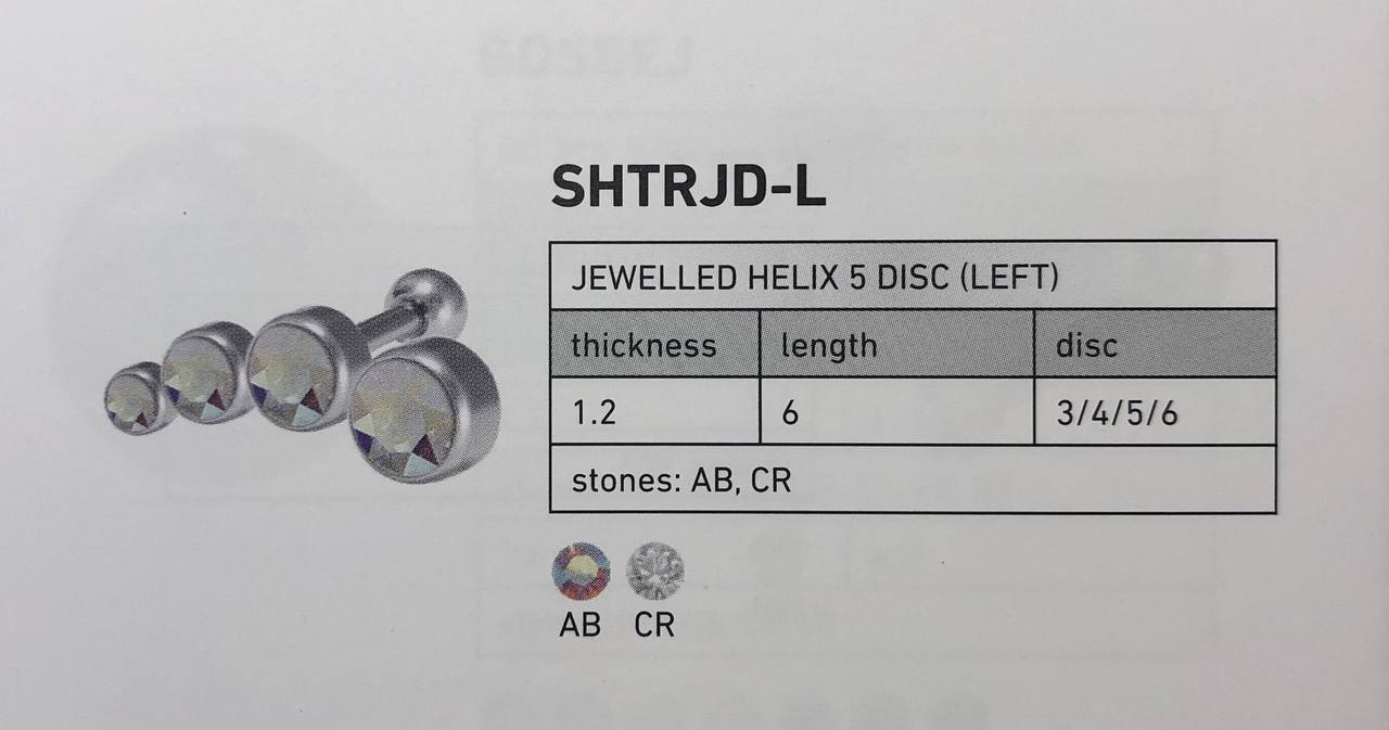 JEWELLED HELIX 5 DISC (LEFT)